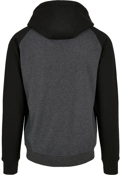 Diamond Pride Basic Raglan Hoodie "Hard Bulls", schwarz-dunkelgrau-DIAMOND PRIDE