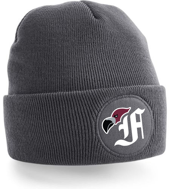 Diamond Pride Circle Patch Beanie "Berlin Flamingos", Bird, dunkelgrau
