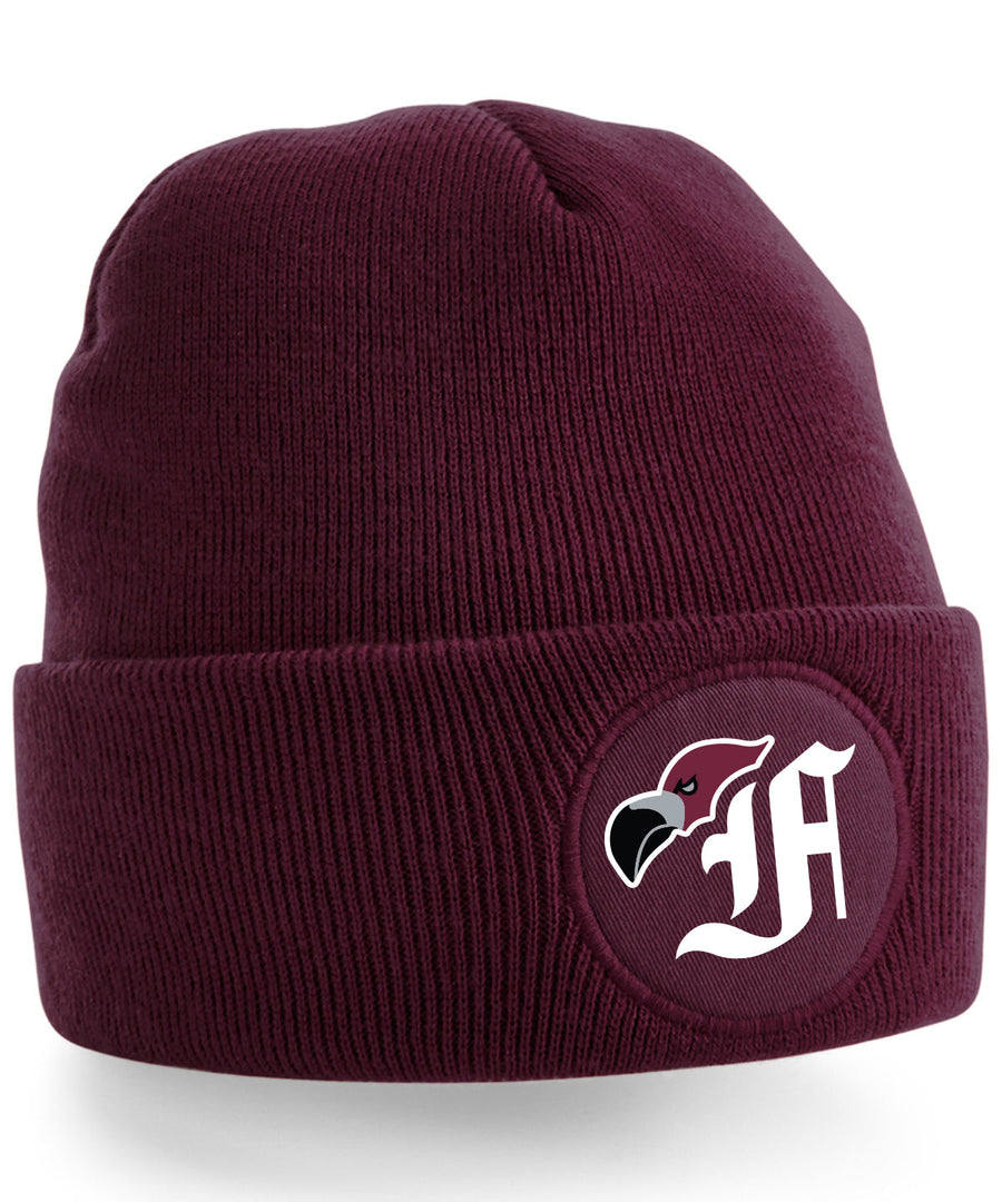 Diamond Pride Circle Patch Beanie Berlin Flamingos", Bird, maroon-rot