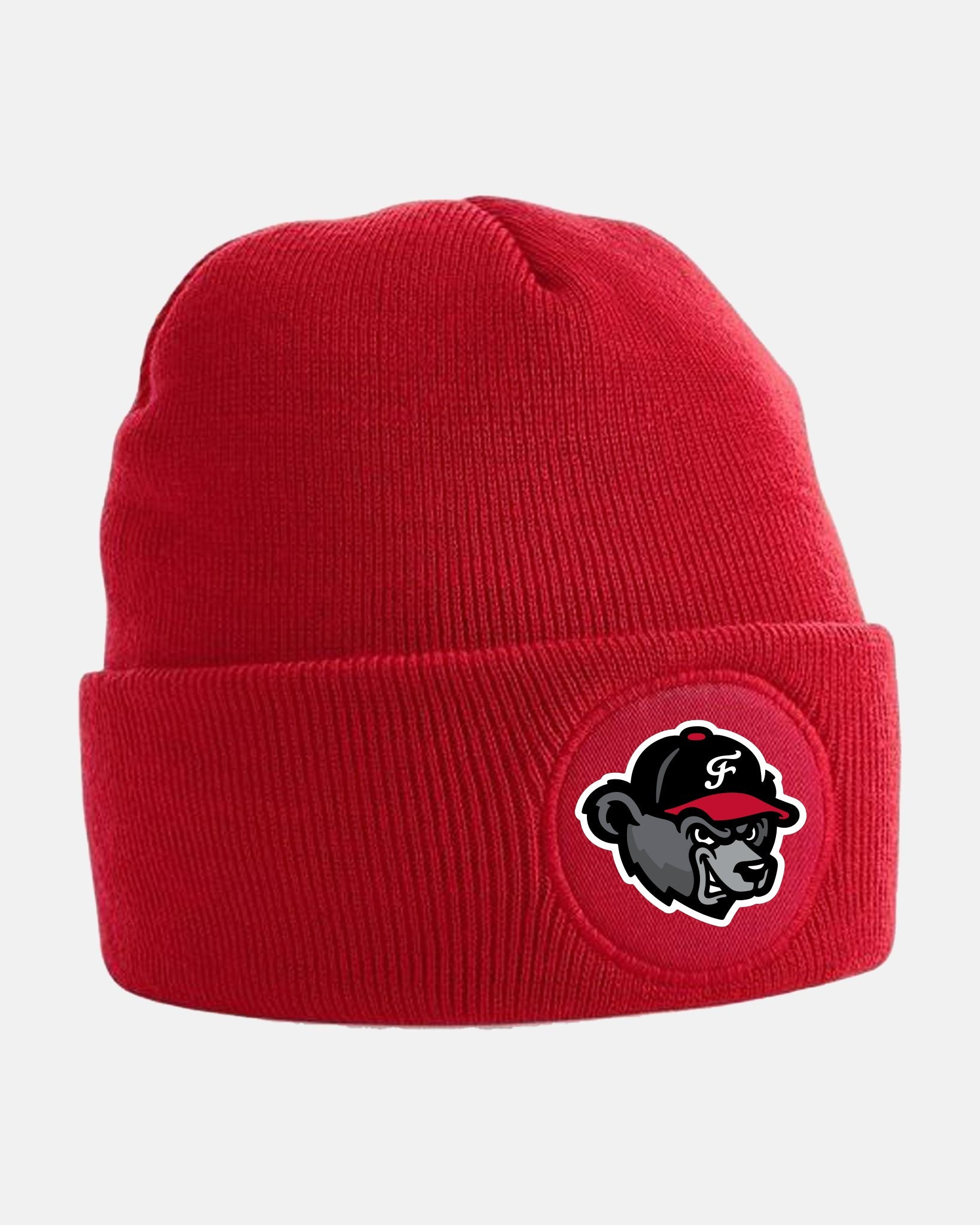 Diamond Pride Circle Patch Beanie "Freising Grizzlies", Bear, rot