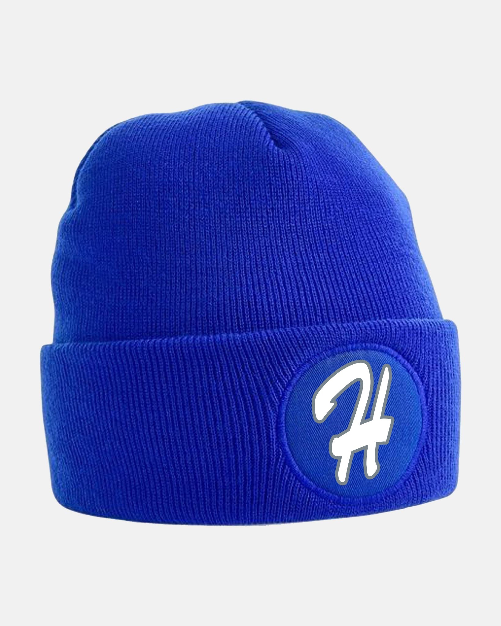 Diamond Pride Circle Patch Beanie "Gramastetten Highlanders", Highlanders, royal blau