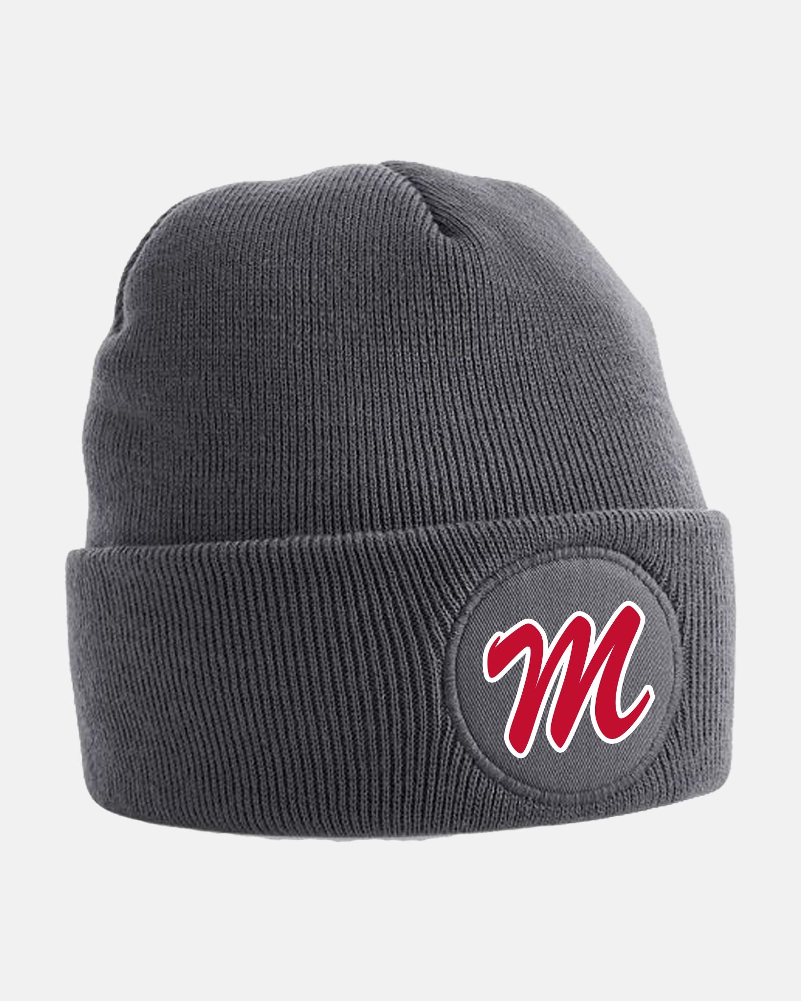 Diamond Pride Circle Patch Beanie "Nagold Mohawks", M, dunkelgrau