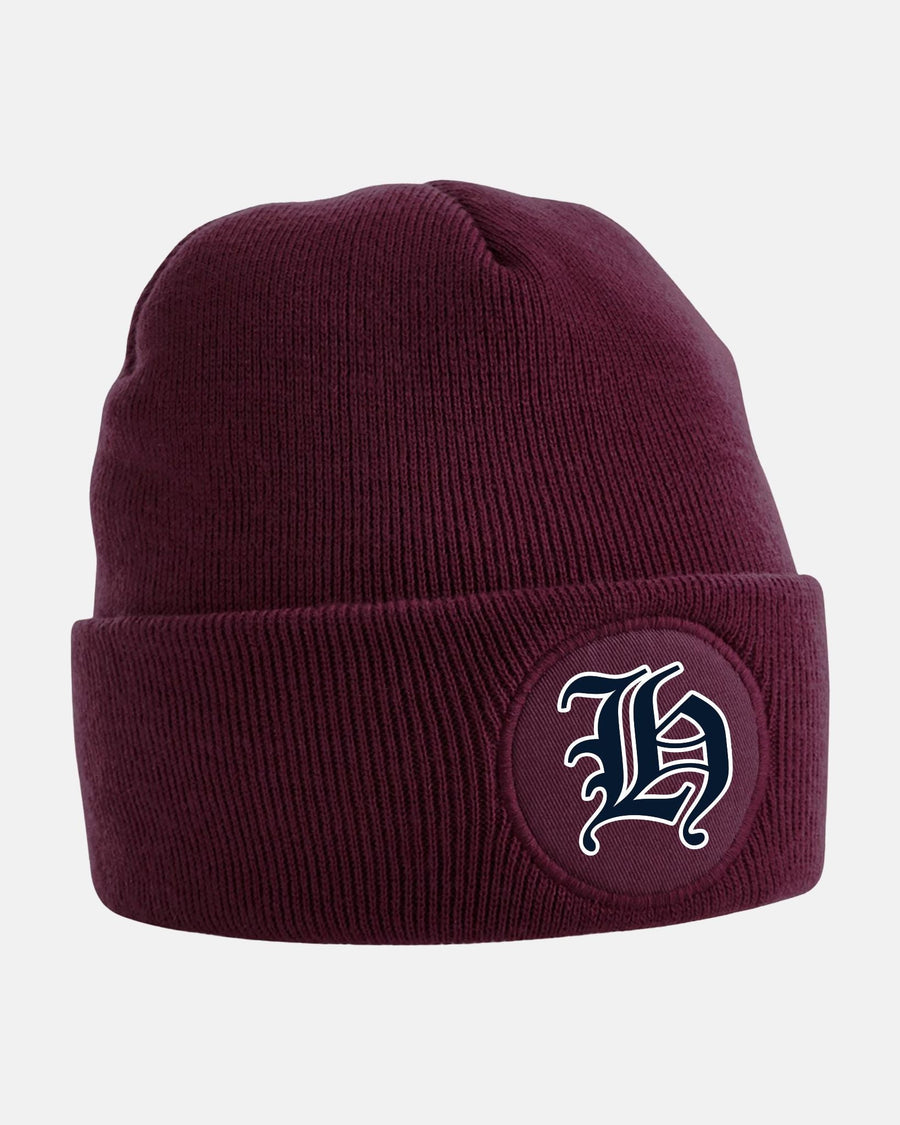 Diamond Pride Circle Patch Beanie "Tübingen Hawks", H, maroon-rot