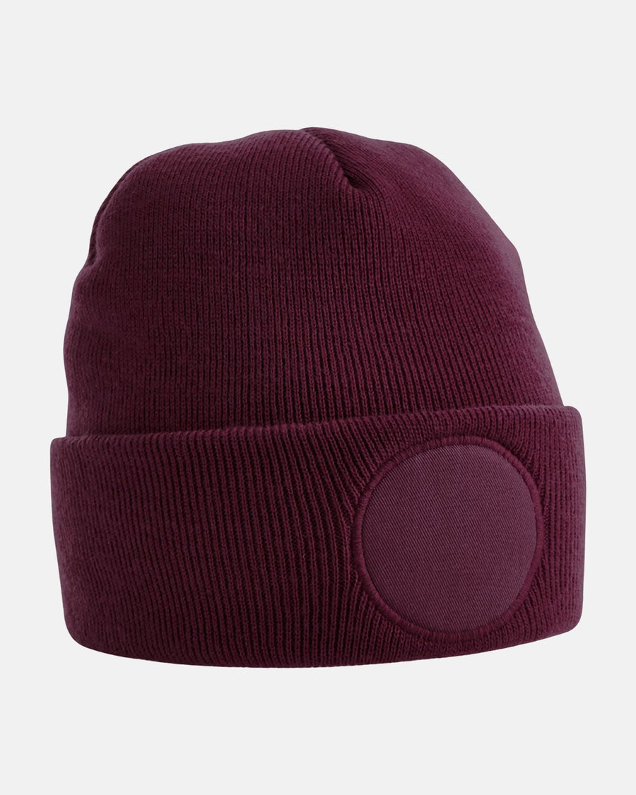 Diamond Pride Circle Patch Beanie, maroon-rot