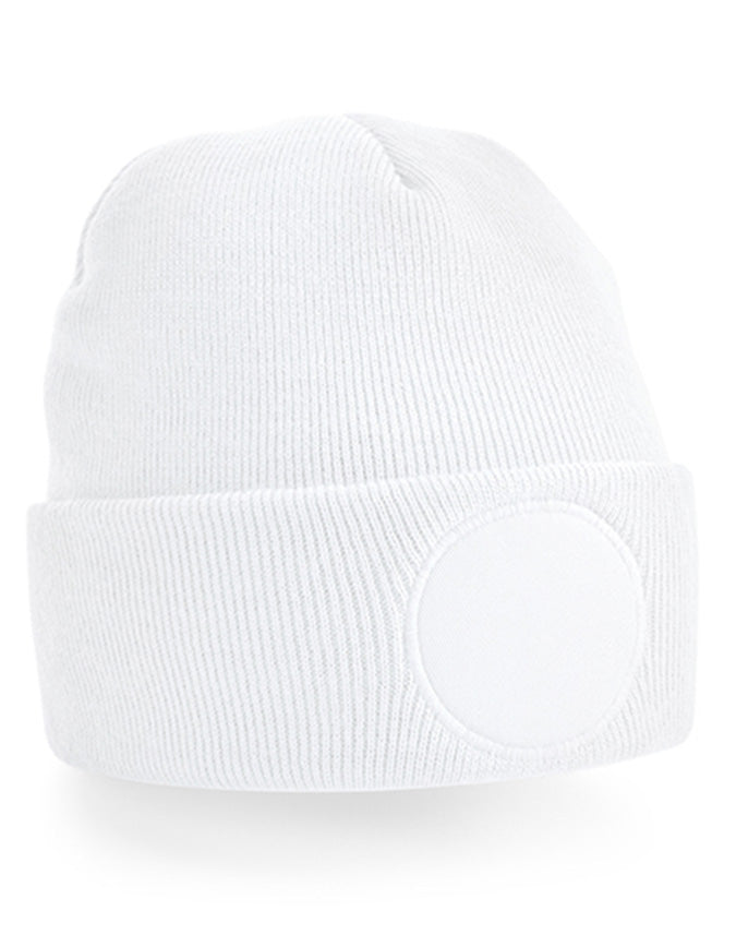 Diamond Pride Circle Patch Beanie, weiss