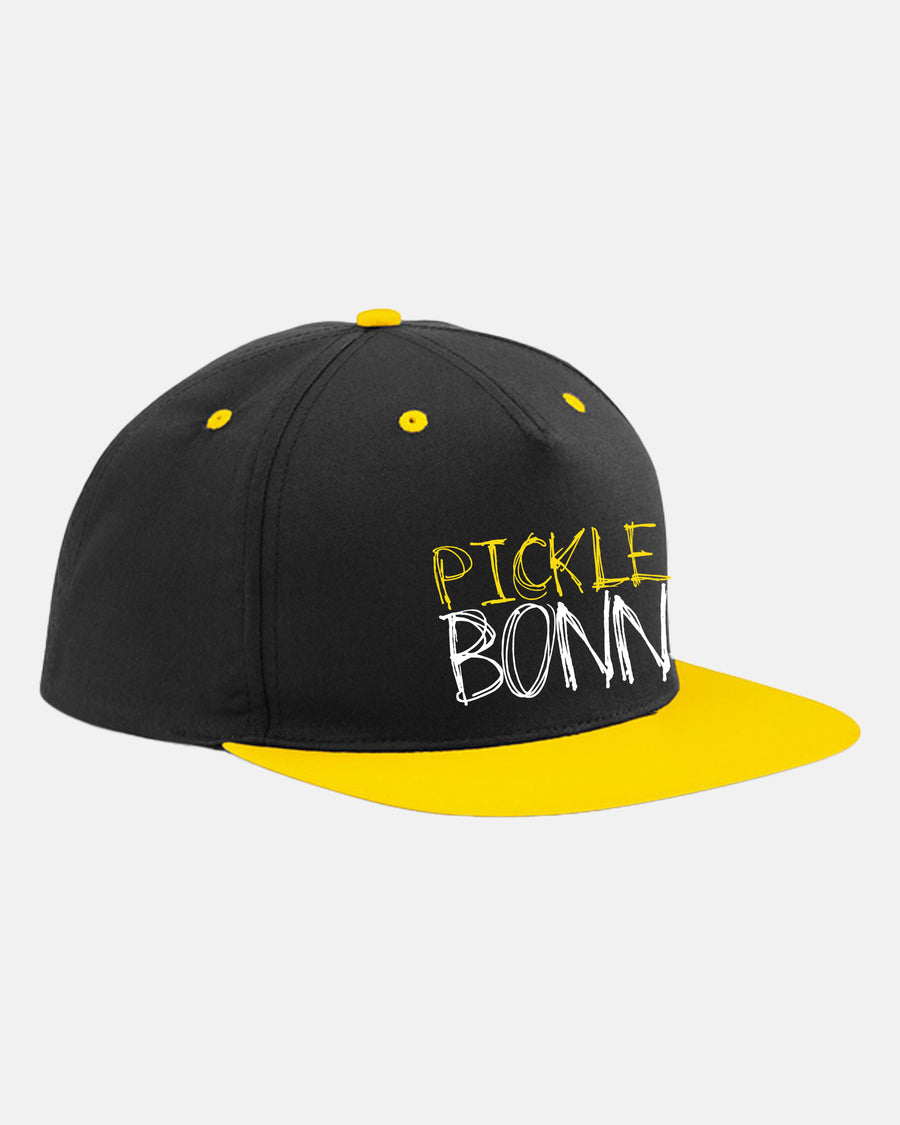 Diamond Pride Contrast Fan Snapback Cap, "Bonn Pickleball", schwarz-gelb-DIAMOND PRIDE