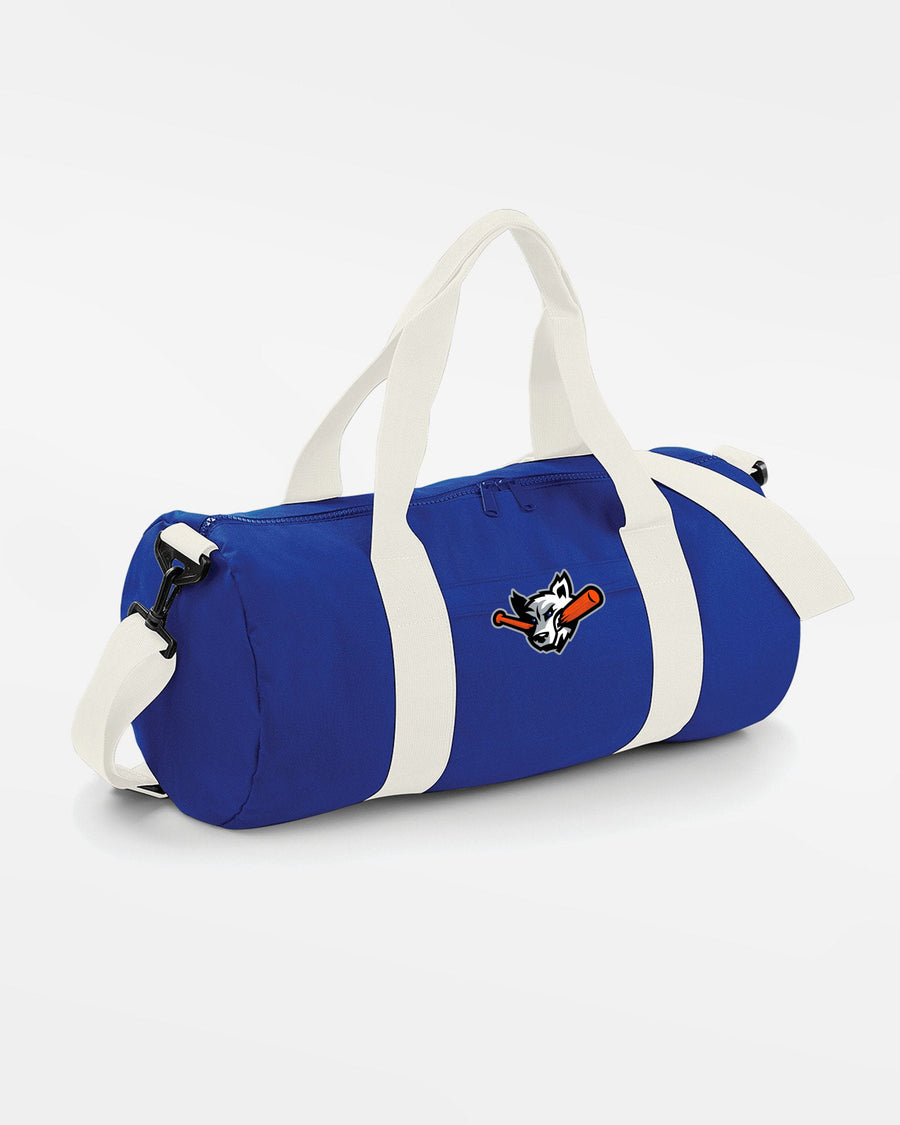 Diamond Pride Duffle GymBag "Laufer Wölfe", Wolf, royal blau - weiss-DIAMOND PRIDE