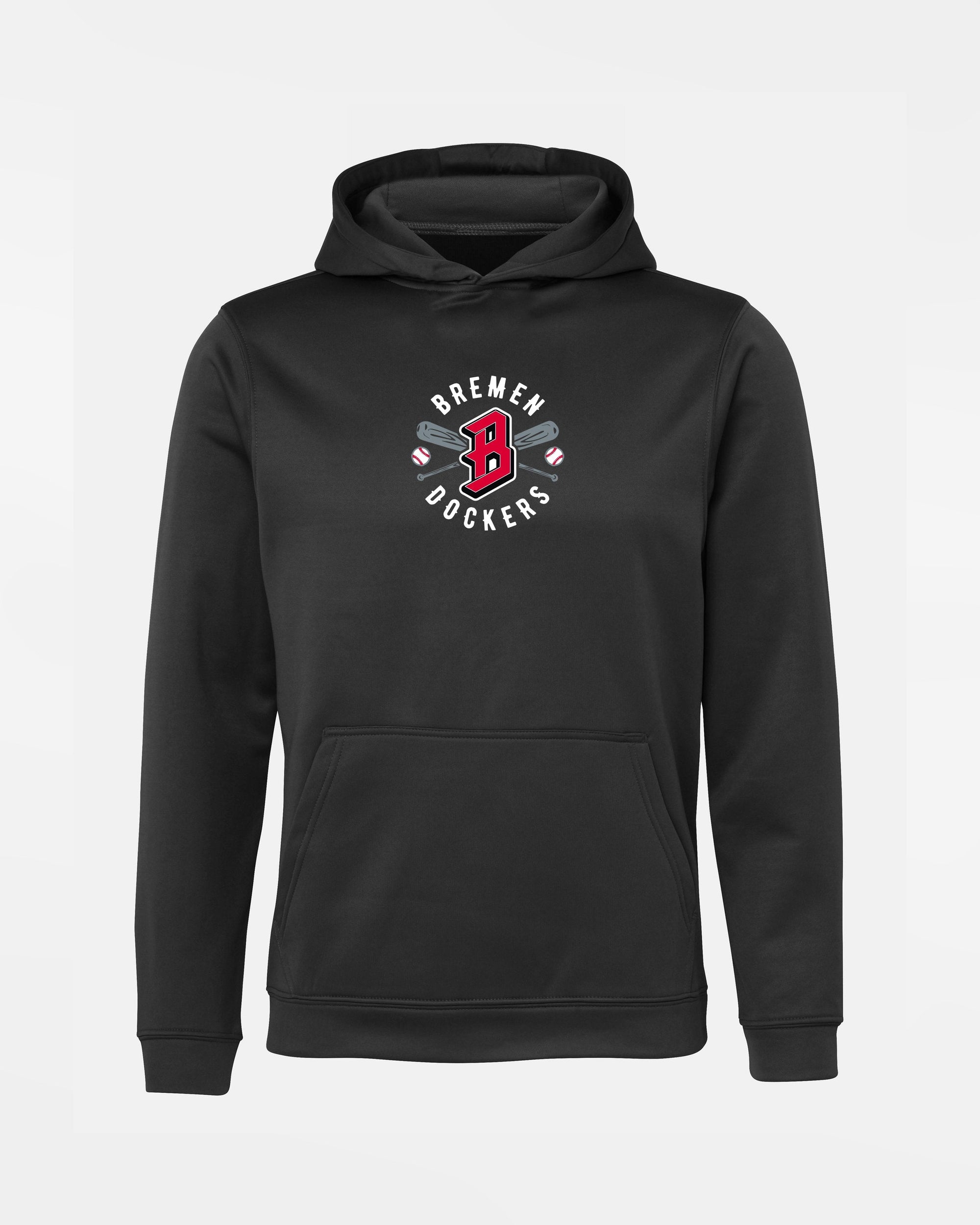 Diamond Pride Kids Basic Functional Hoodie "Bremen Dockers", Crest, schwarz-DIAMOND PRIDE