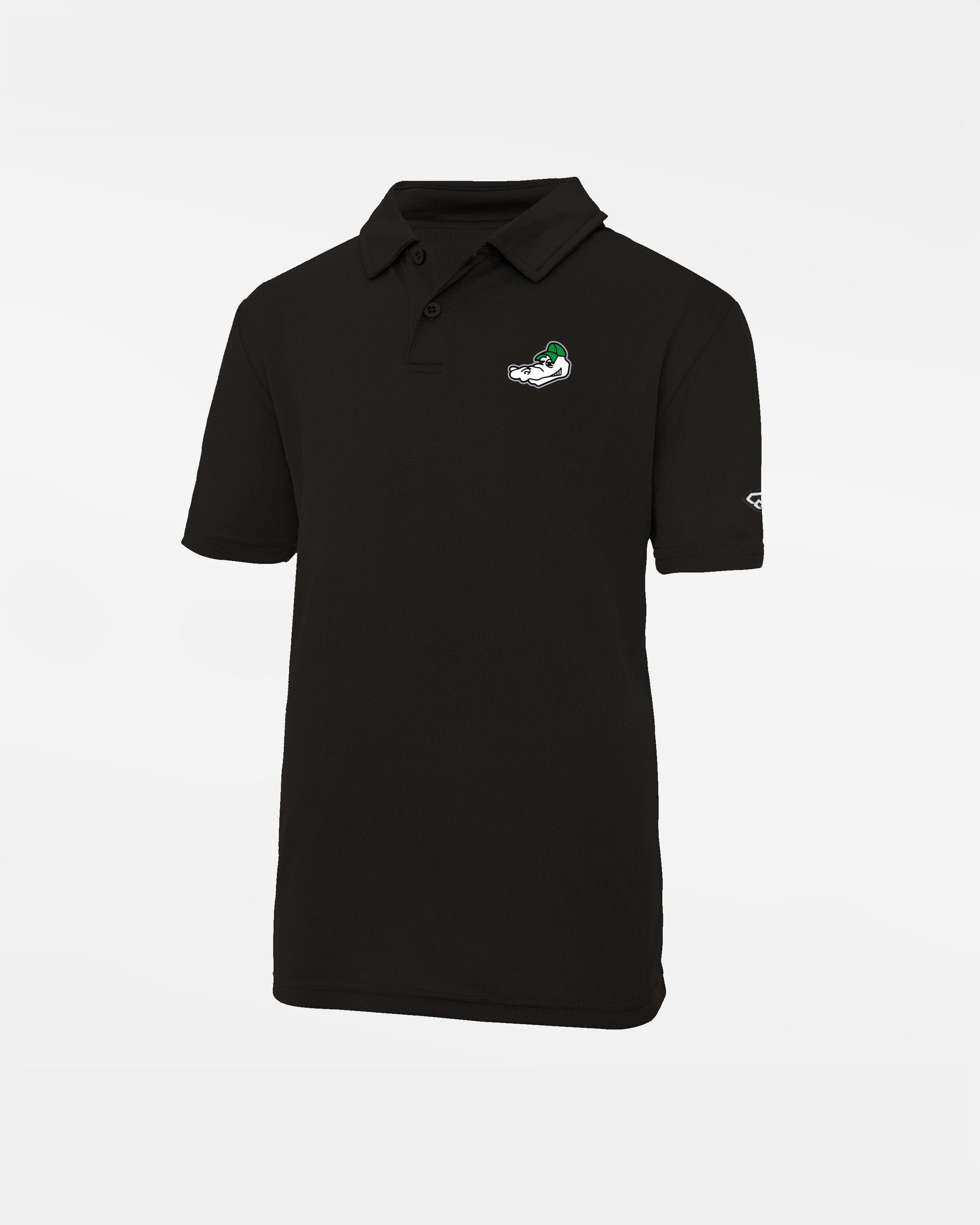 Diamond Pride Kids Basic Functional Polo-Shirt "Augsburg Gators", Head, schwarz-DIAMOND PRIDE