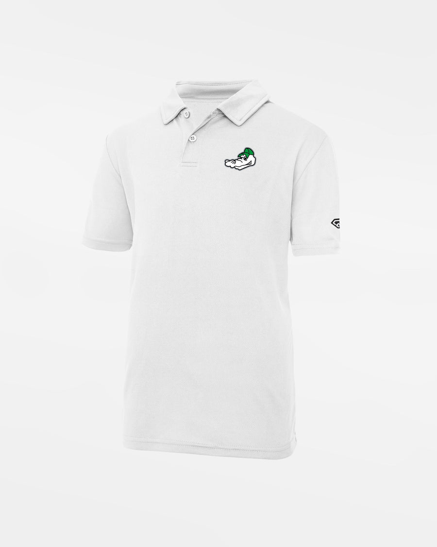 Diamond Pride Kids Basic Functional Polo-Shirt "Augsburg Gators", Head, weiss-DIAMOND PRIDE