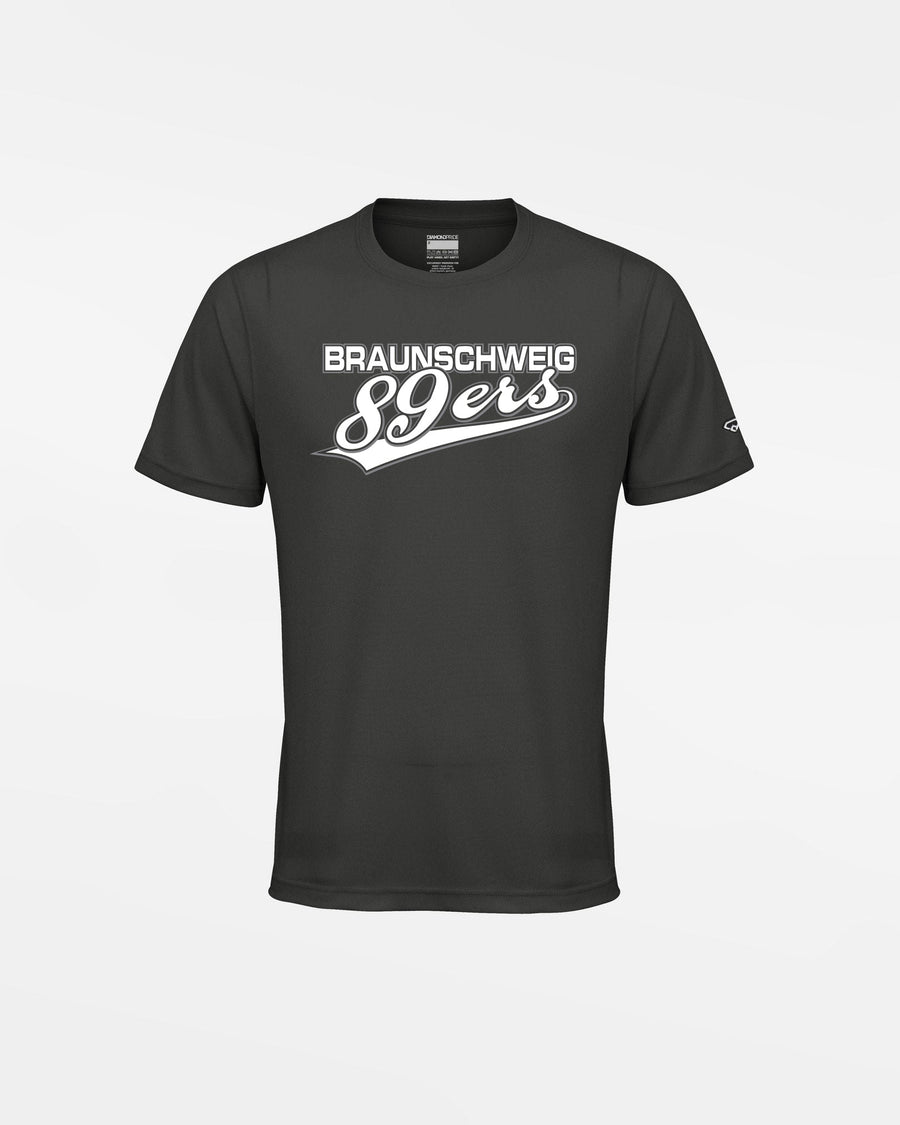Diamond Pride Kids Basic Functional T-Shirt "Braunschweig 89ers", 89ers, dunkelgrau-DIAMOND PRIDE