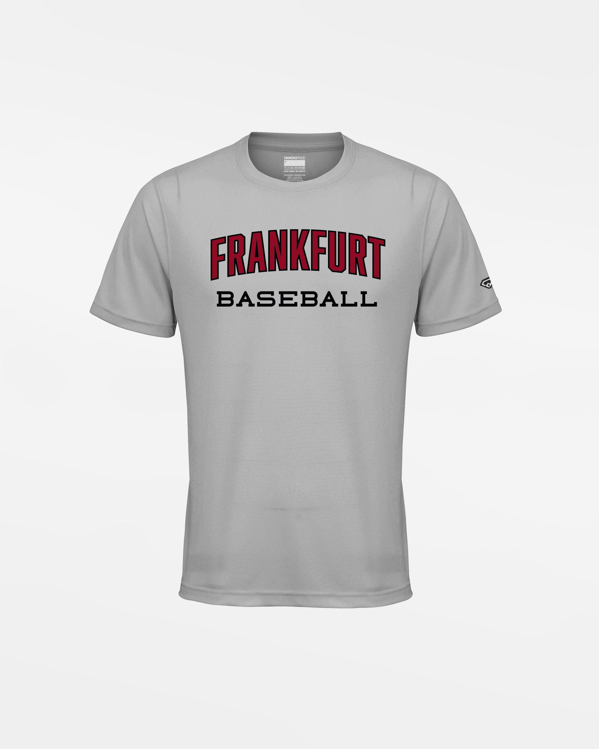 Diamond Pride Kids Basic Functional T-Shirt "Frankfurt Eagles", Baseball, grau-DIAMOND PRIDE