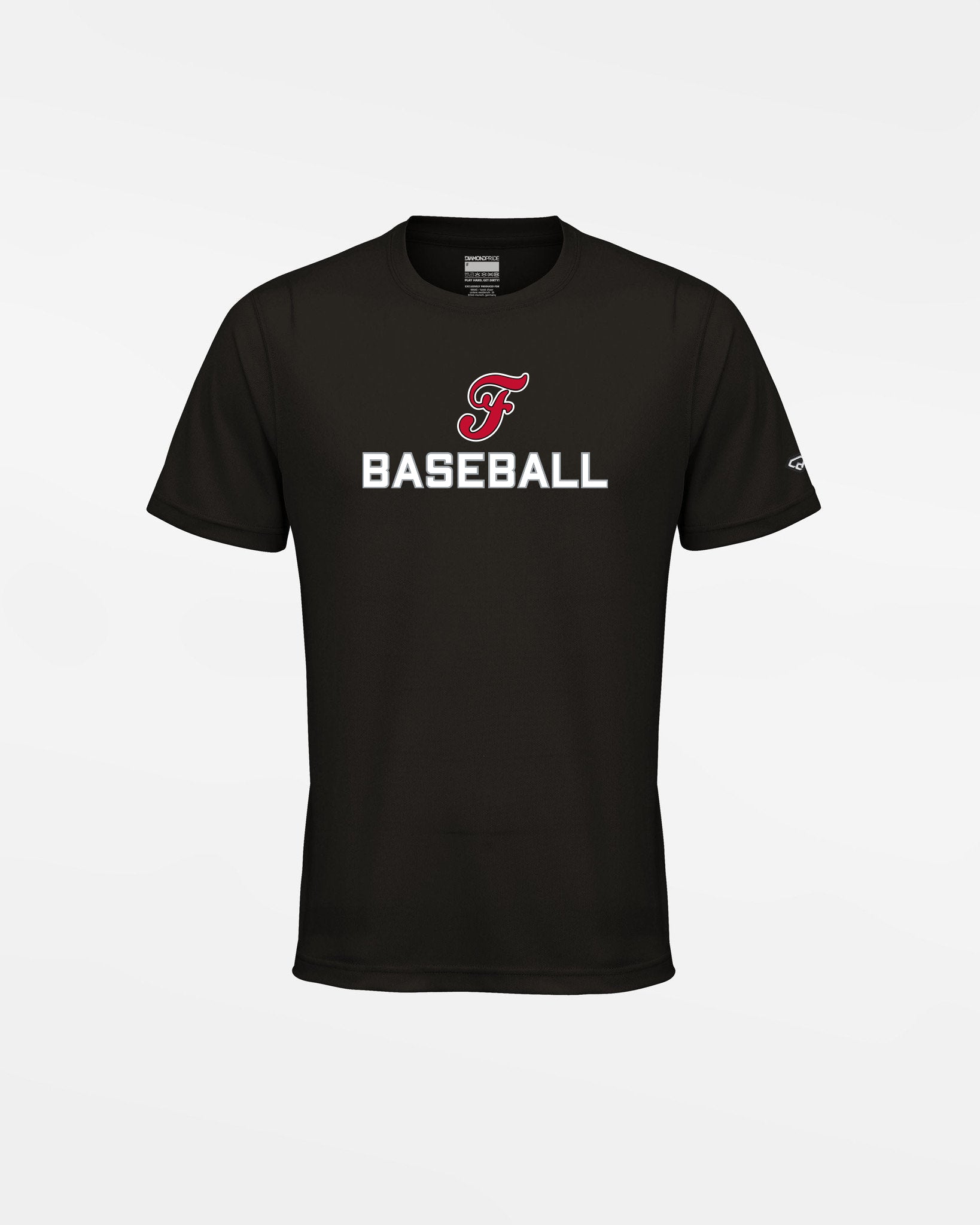 Diamond Pride Kids Basic Functional T-Shirt "Frankfurt Eagles", F & Baseball, schwarz-DIAMOND PRIDE