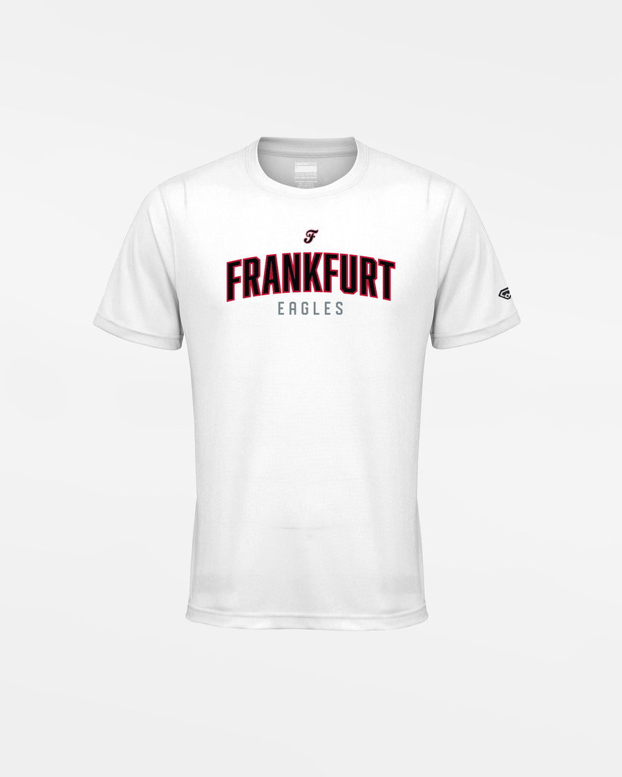 Diamond Pride Kids Basic Functional T-Shirt "Frankfurt Eagles", Script, weiss-DIAMOND PRIDE
