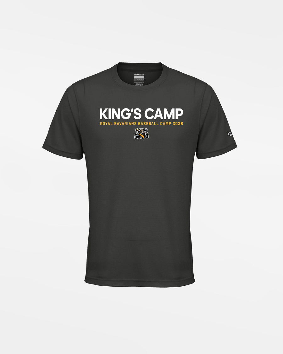 Diamond Pride Kids Basic Functional T-Shirt "Füssen Royal Bavarians", King's Camp 2025, dunkelgrau-DIAMOND PRIDE