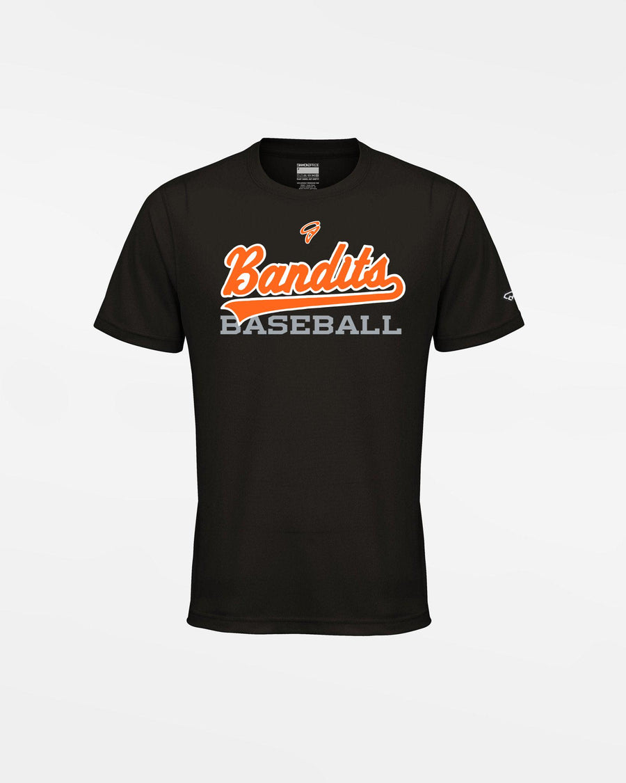 Diamond Pride Kids Basic Functional T-Shirt "Gröbenzell Bandits", Baseball, schwarz-DIAMOND PRIDE