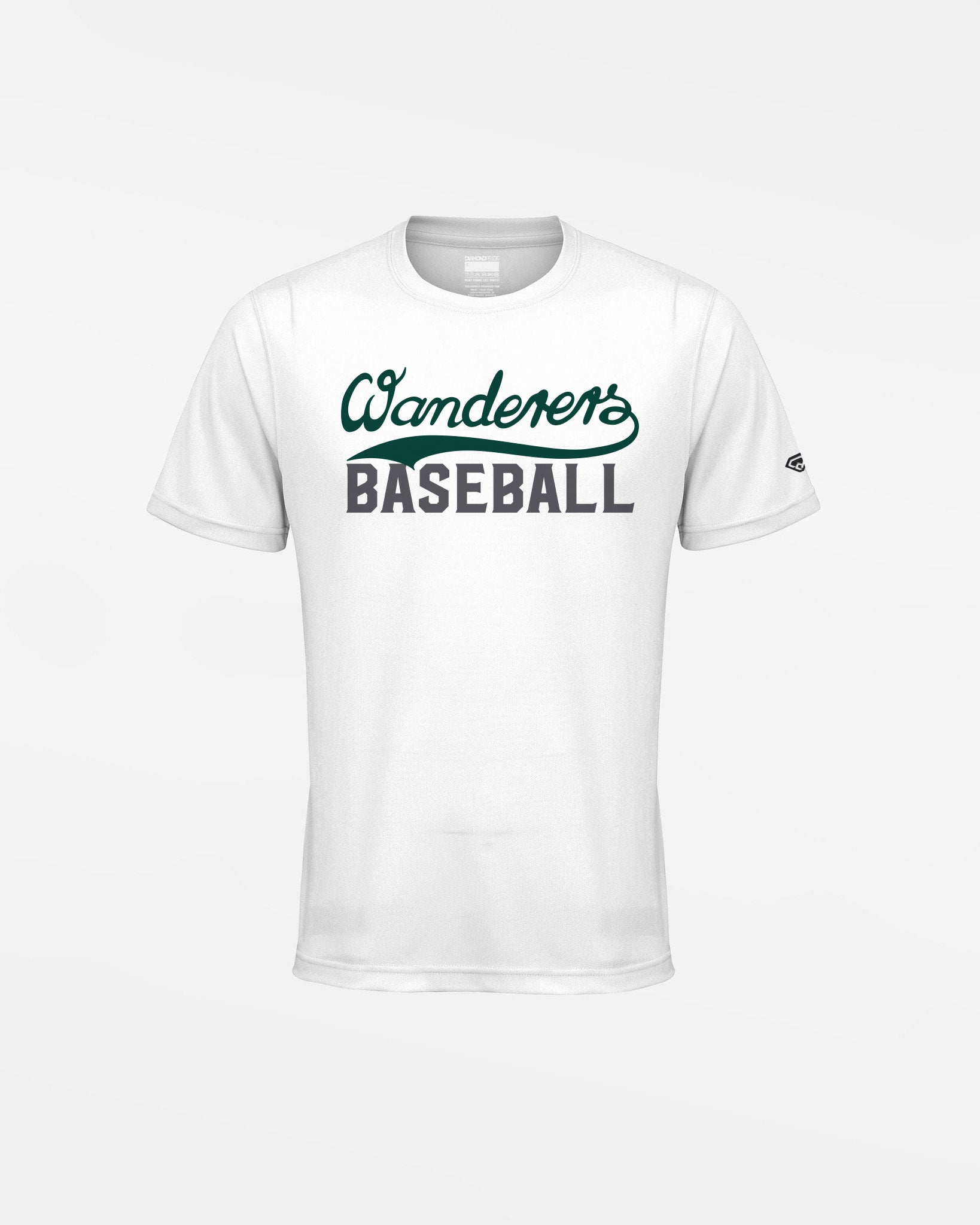 Diamond Pride Kids Basic Functional T-Shirt "Herrenberg Wanderers", Baseball, weiss-DIAMOND PRIDE