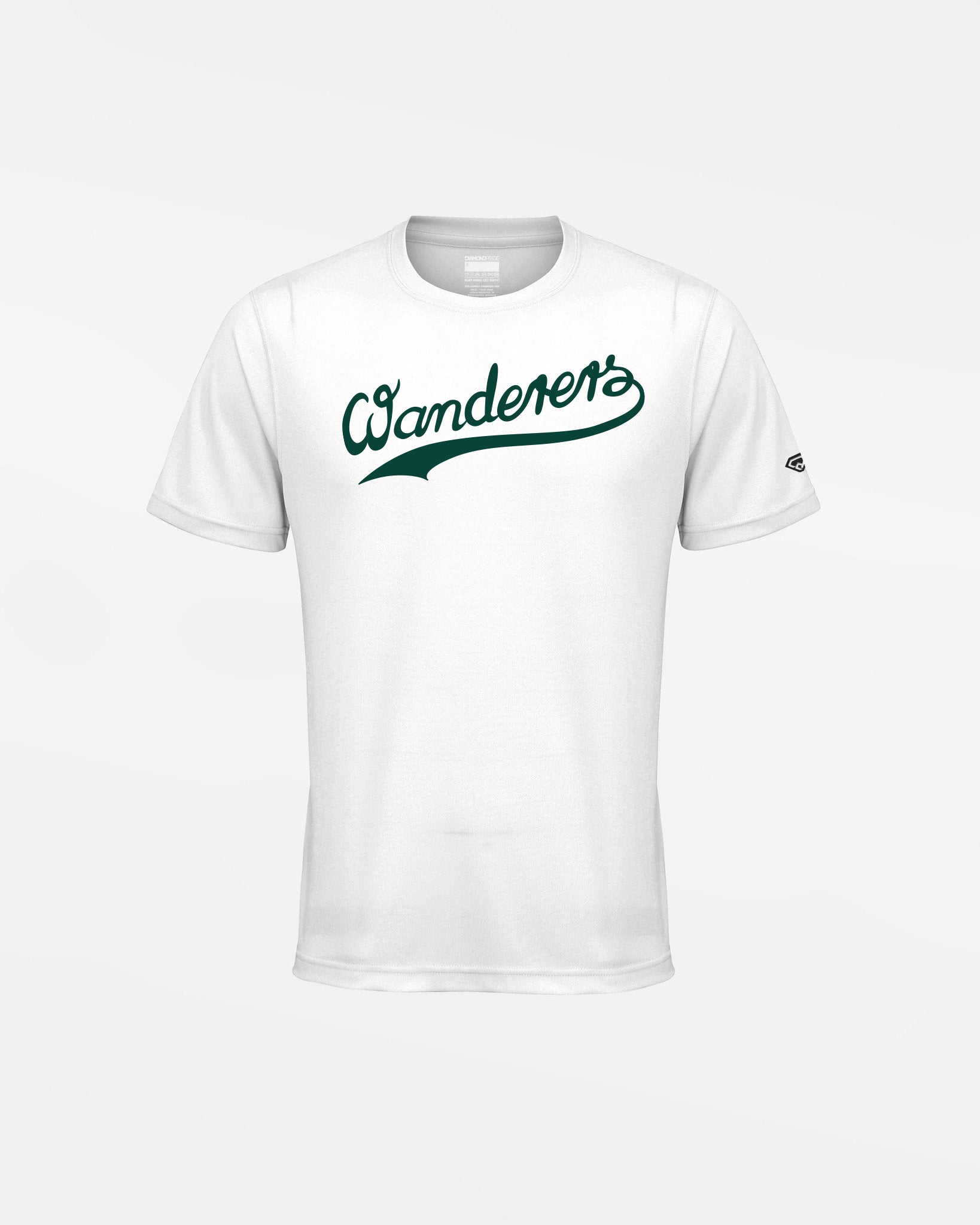 Diamond Pride Kids Basic Functional T-Shirt "Herrenberg Wanderers", Script, weiss-DIAMOND PRIDE