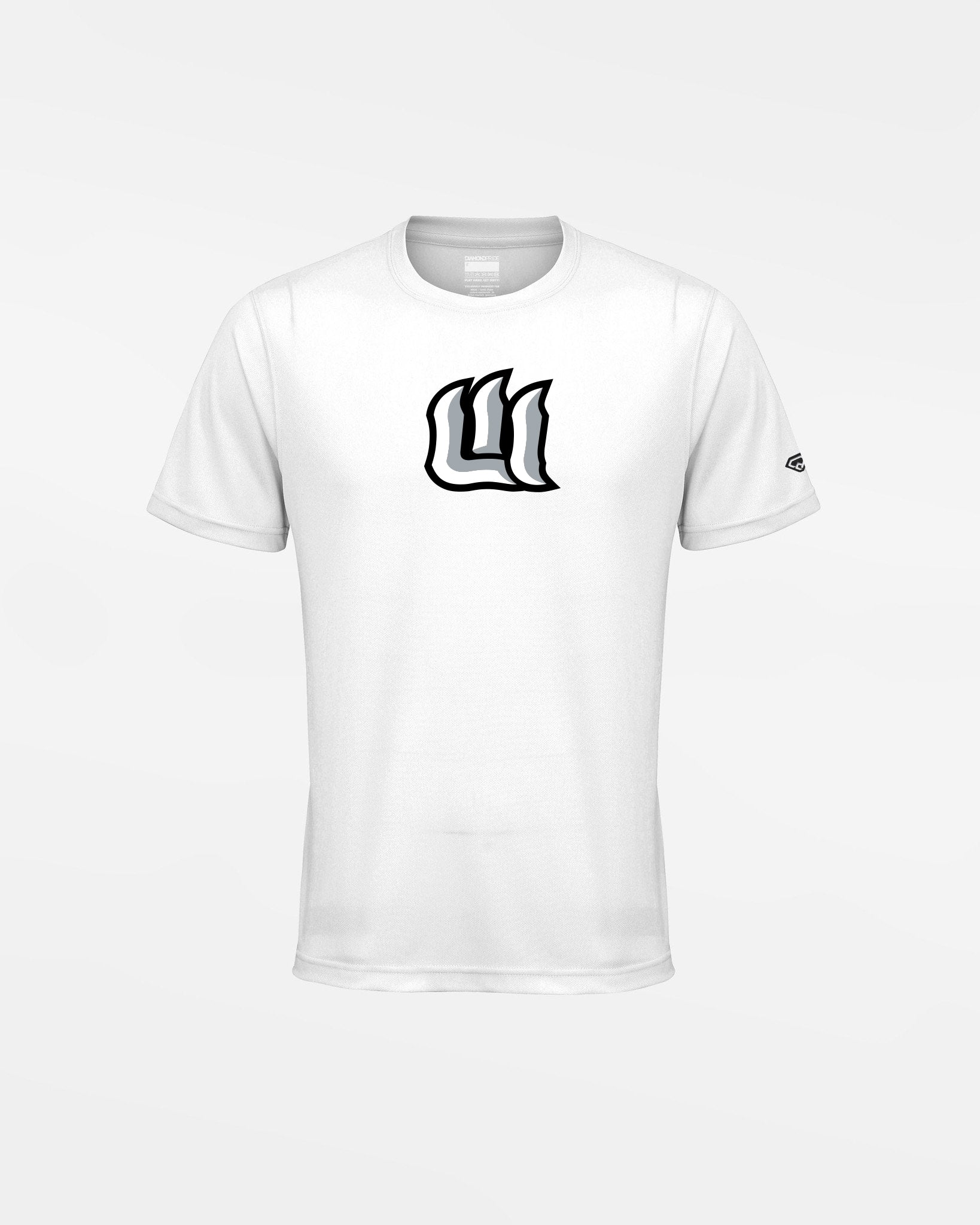 Diamond Pride Kids Basic Functional T-Shirt "Laufer Wölfe", W, weiss-DIAMOND PRIDE