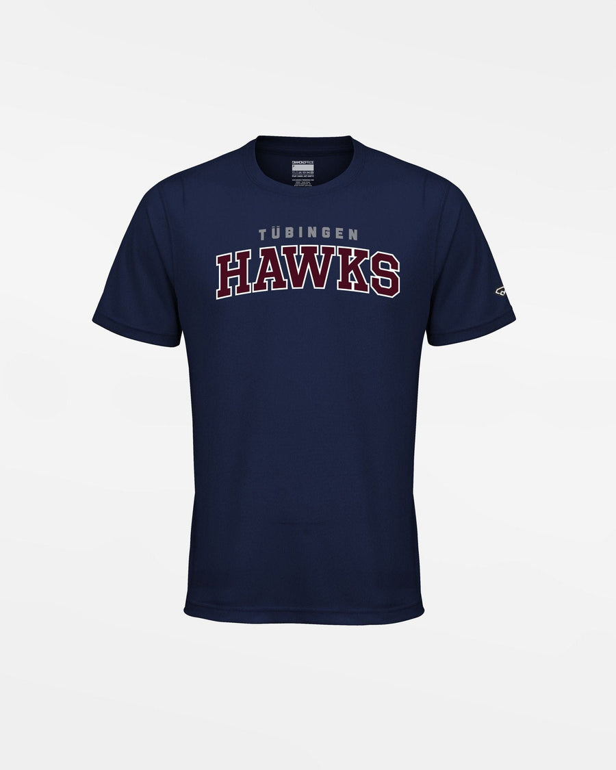 Diamond Pride Kids Basic Functional T-Shirt "Tübingen Hawks", Script, navy blau-DIAMOND PRIDE