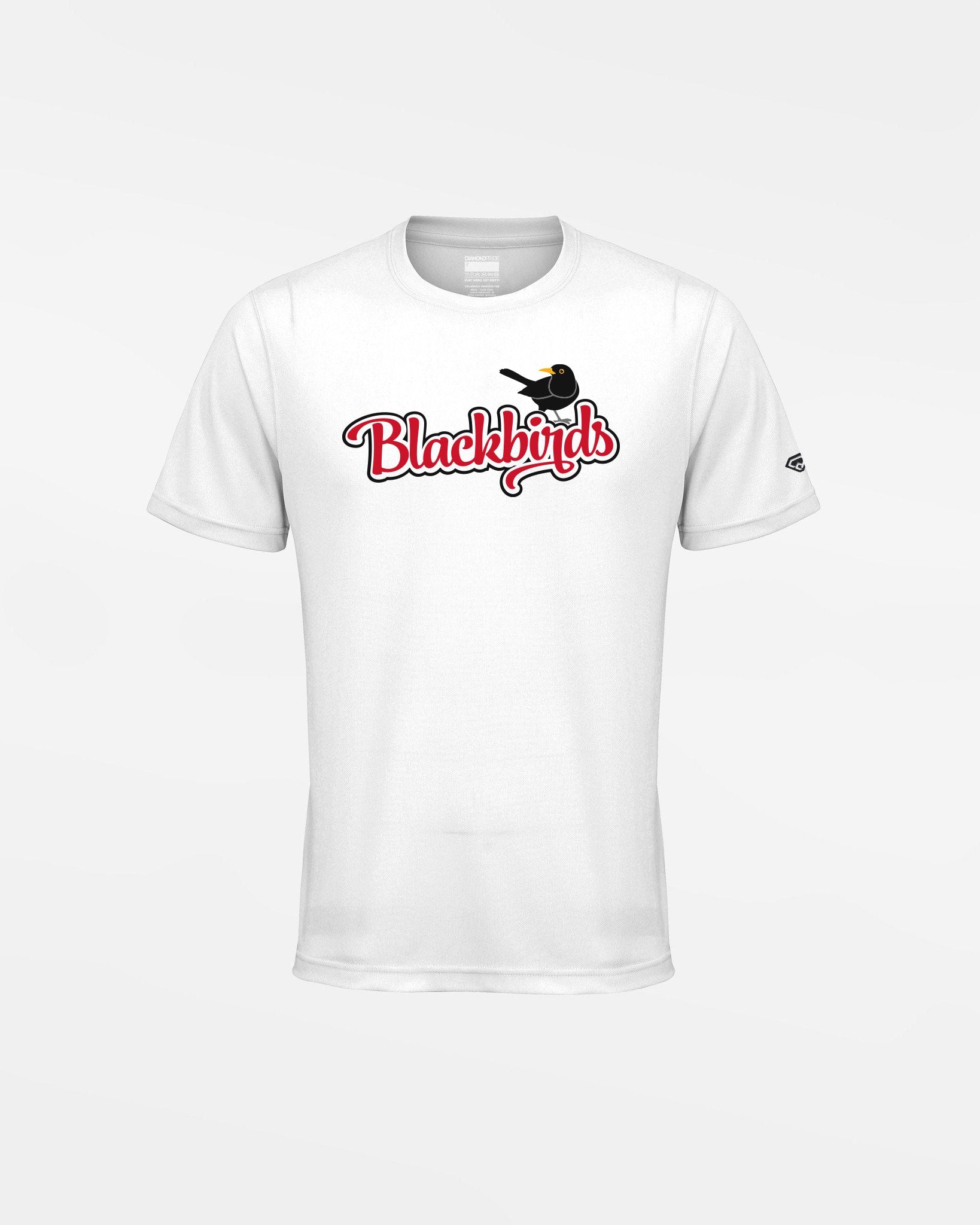 Diamond Pride Kids Basic Functional T-Shirt "Wolfsburg Blackbirds", Bird, weiss-DIAMOND PRIDE