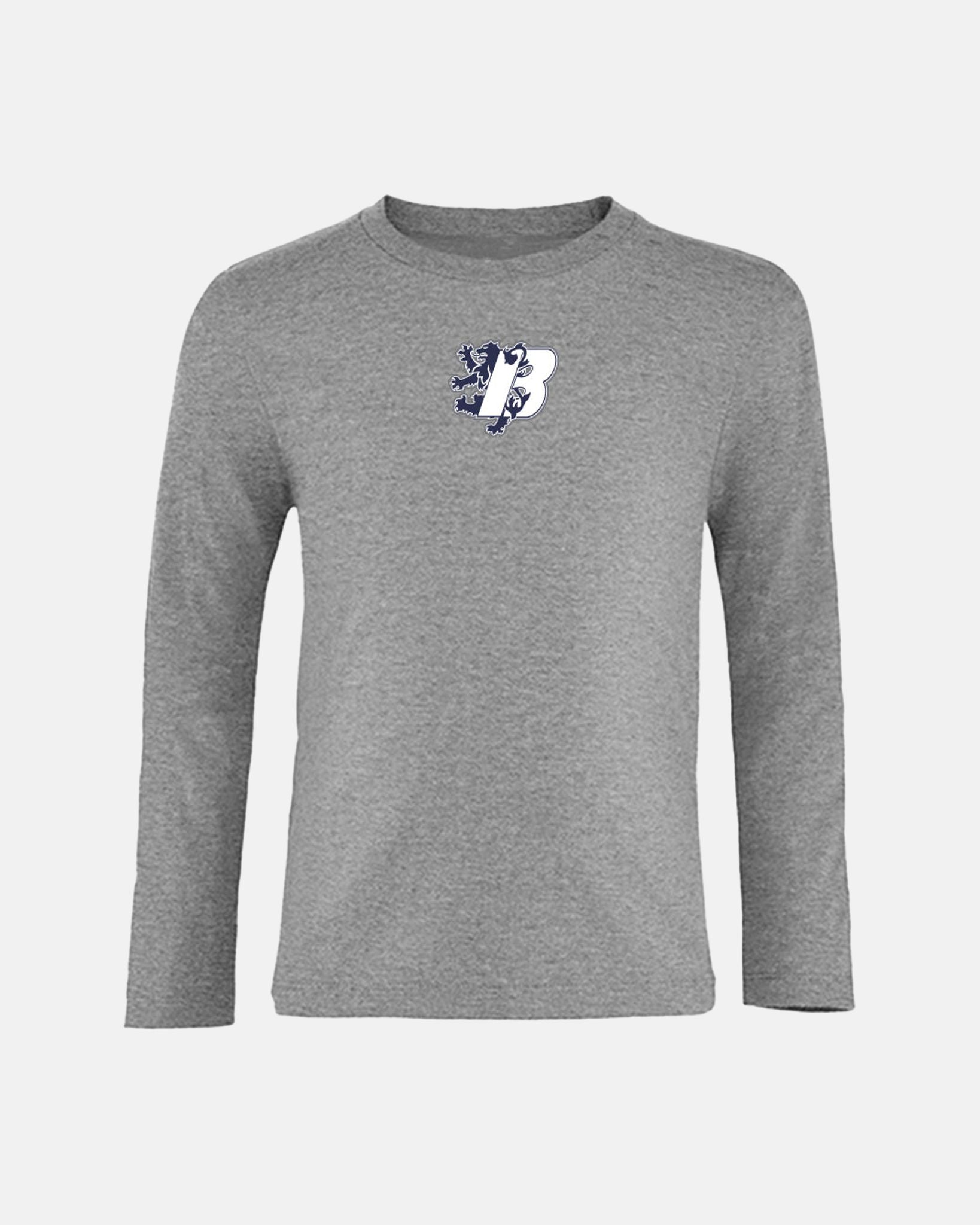 Diamond Pride Kids Longsleeve Shirt "Braunschweig 89ers", B, heather grau-DIAMOND PRIDE