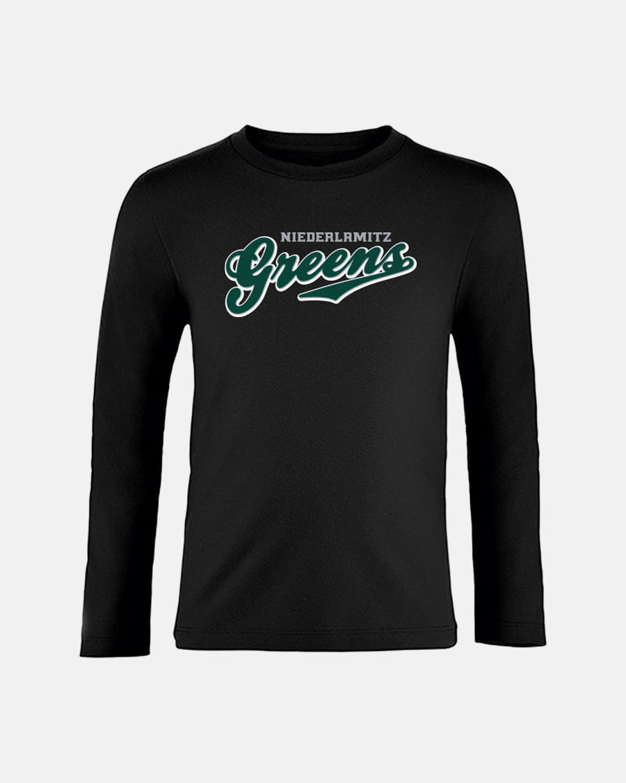 Diamond Pride Kids Longsleeve Shirt "Niederlamitz Greens", Script, schwarz-DIAMOND PRIDE