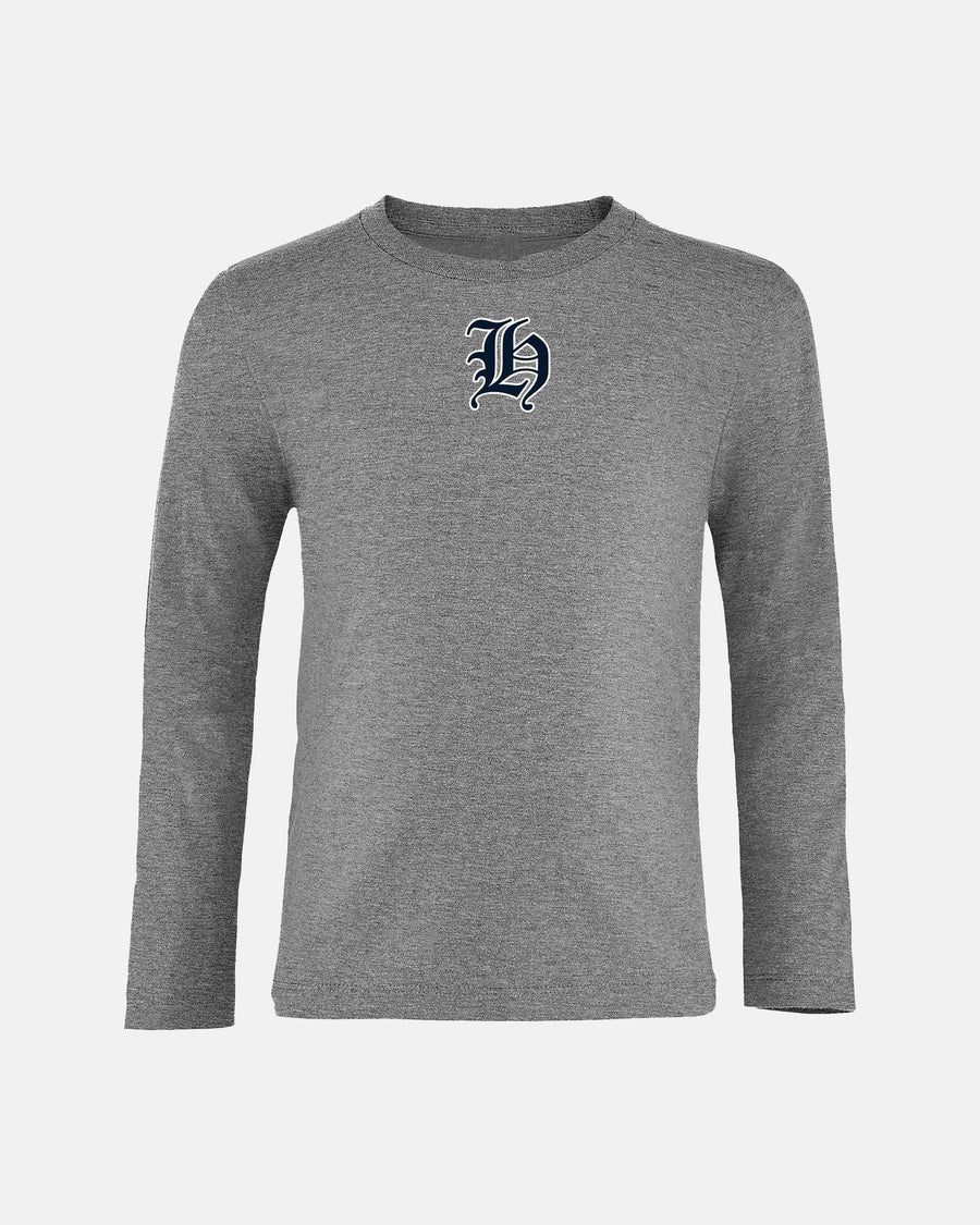 Diamond Pride Kids Longsleeve Shirt "Tübingen Hawks", H, heather grau-DIAMOND PRIDE