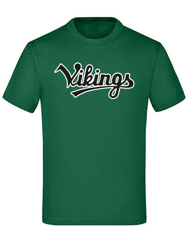 Diamond Pride Kids Premium Light T-Shirt "Kufstein Vikings", Script, dunkelgrün-DIAMOND PRIDE