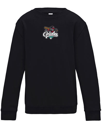 Diamond Pride Kids Premium Sweater "Freising Grizzlies", Primary Logo, schwarz-DIAMOND PRIDE