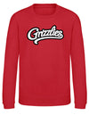 Diamond Pride Kids Premium Sweater "Freising Grizzlies", Script, rot-DIAMOND PRIDE