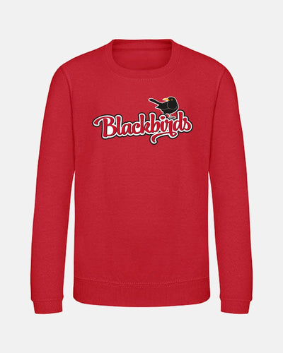 Diamond Pride Kids Premium Sweater "Wolfsburg Blackbirds", Bird, rot-DIAMOND PRIDE