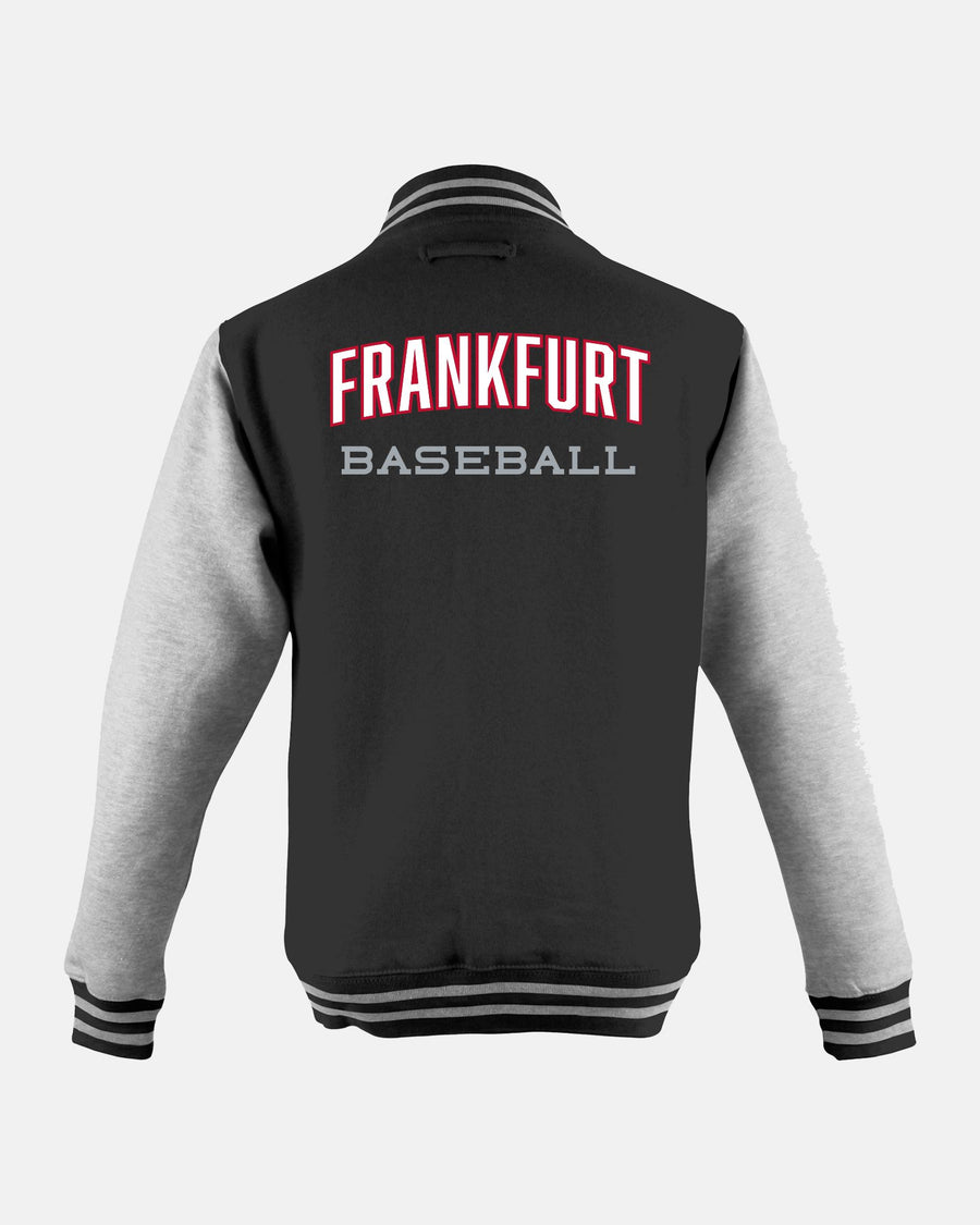 Diamond Pride Kids Varsity College Jacke "Frankfurt Eagles", F & Baseball, schwarz-heather grau-DIAMOND PRIDE