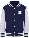 Diamond Pride Kids Varsity College Jacke "Kiel Seahawks", K, navy blau - heather grau-DIAMOND PRIDE