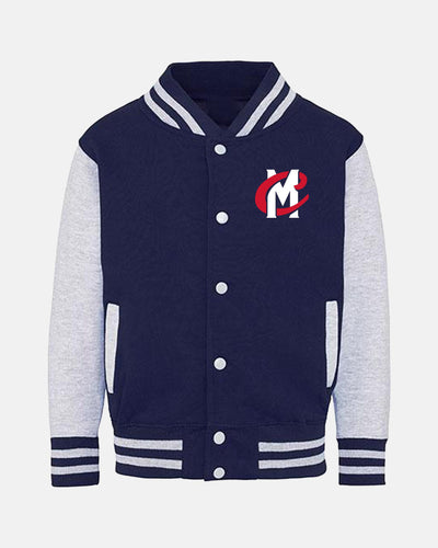 Diamond Pride Kids Varsity College Jacke "Mühldorf Cubs", MC & Cubs, navy blau-heather grau-DIAMOND PRIDE
