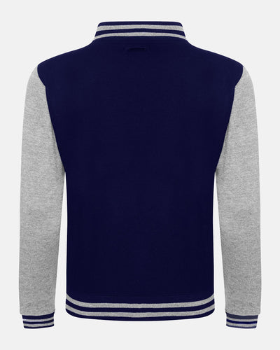 Diamond Pride Kids Varsity College Jacke, navy blau - heather grau-DIAMOND PRIDE