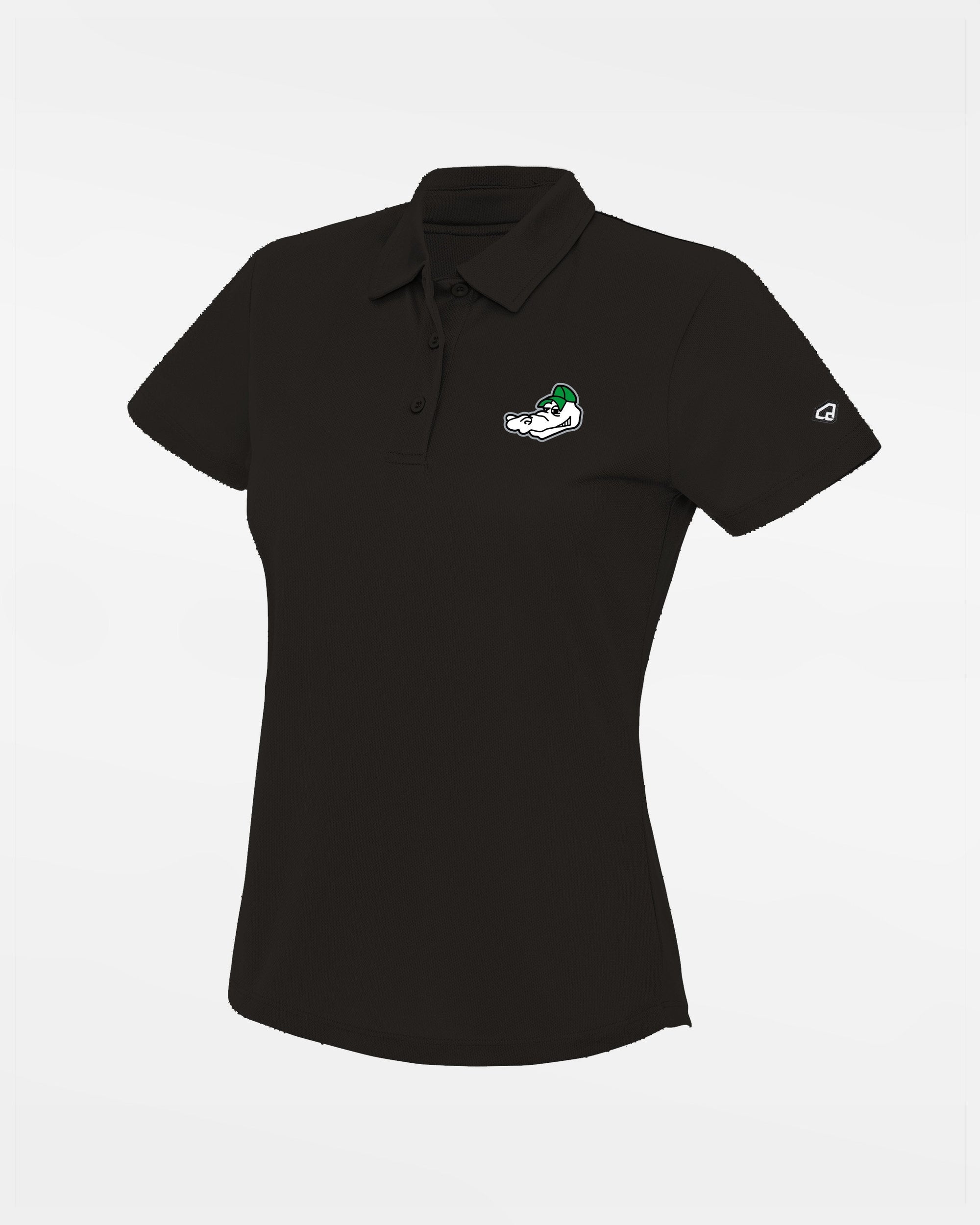 Diamond Pride Ladies Basic Functional Polo-Shirt "Augsburg Gators", Head, schwarz-DIAMOND PRIDE