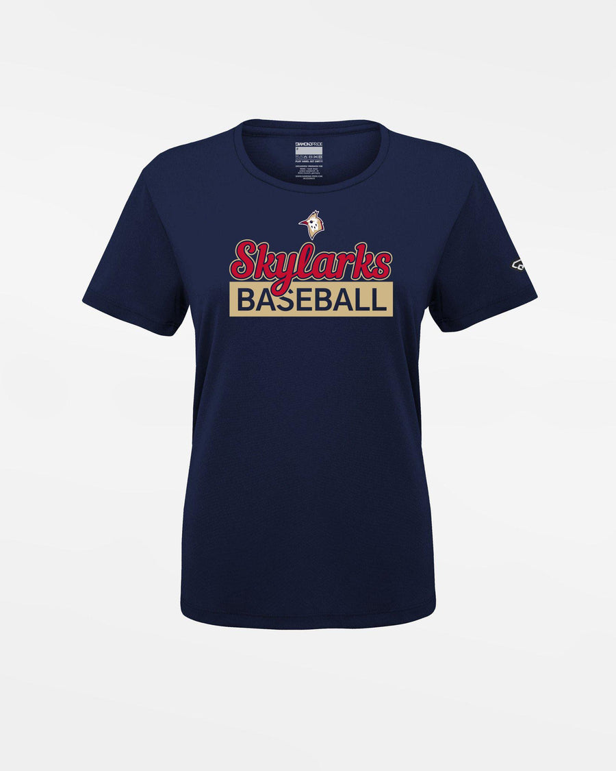 Diamond Pride Ladies Basic Functional T-Shirt "Berlin Skylarks", Baseball, navy blau-DIAMOND PRIDE