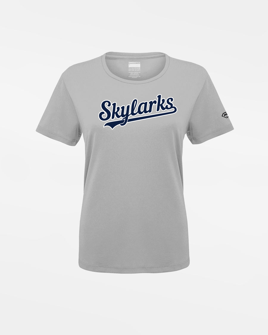 Diamond Pride Ladies Basic Functional T-Shirt "Berlin Skylarks", Script, grau-DIAMOND PRIDE