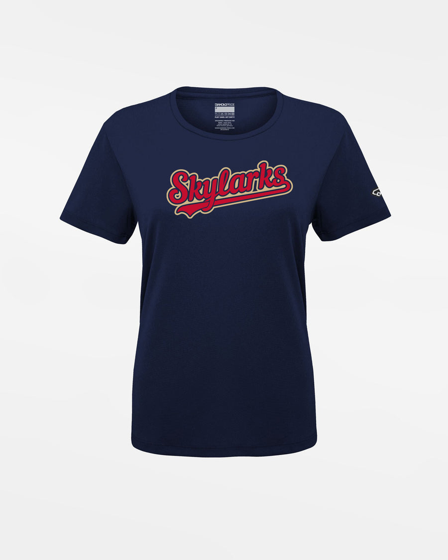 Diamond Pride Ladies Basic Functional T-Shirt "Berlin Skylarks", Script, navy blau-DIAMOND PRIDE