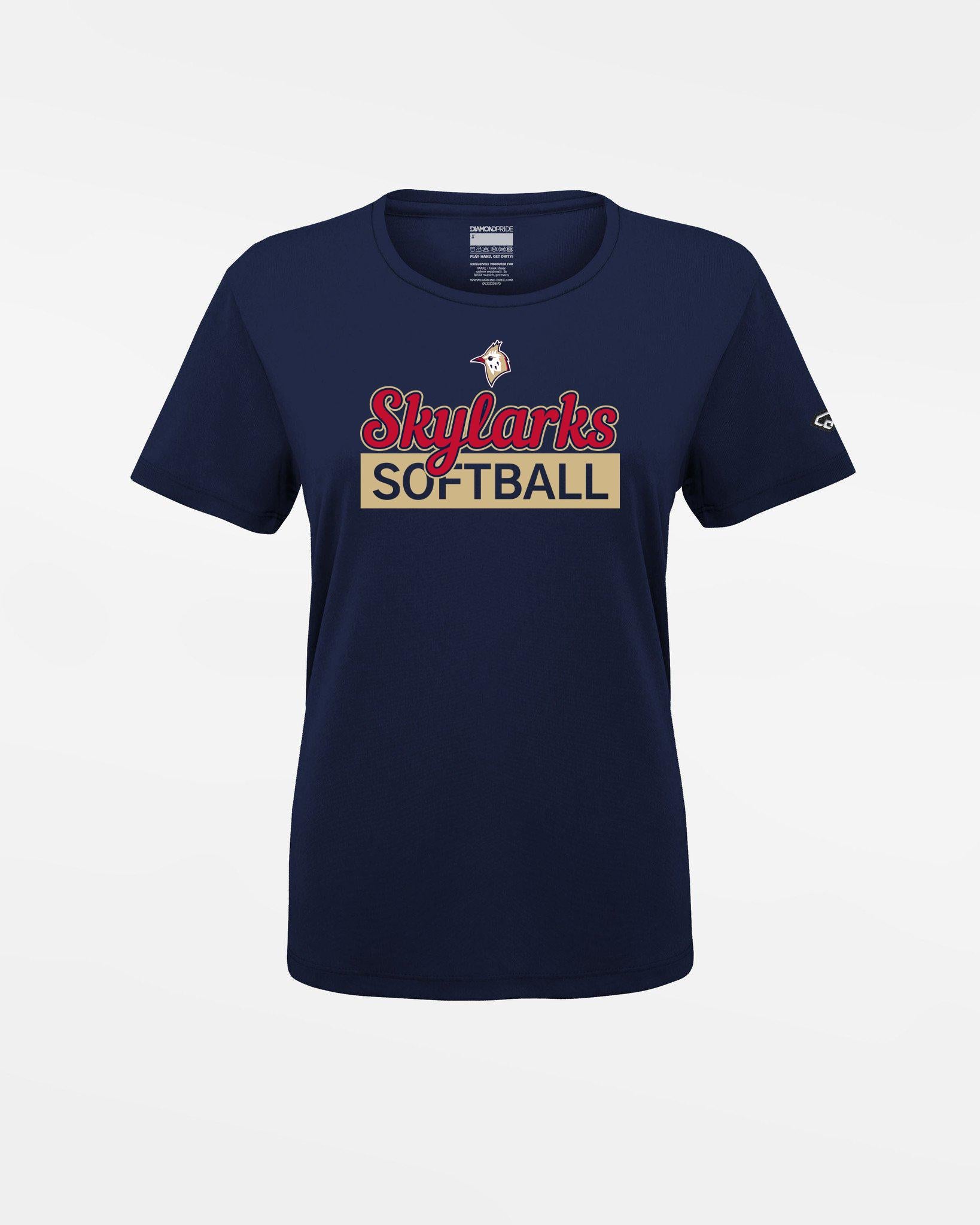 Diamond Pride Ladies Basic Functional T-Shirt "Berlin Skylarks", Softball, navy blau-DIAMOND PRIDE