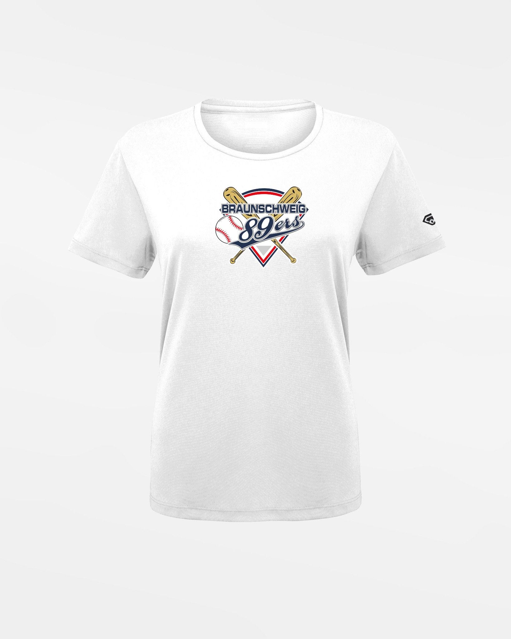 Diamond Pride Ladies Basic Functional T-Shirt "Braunschweig 89ers", Primary Logo, weiss-DIAMOND PRIDE