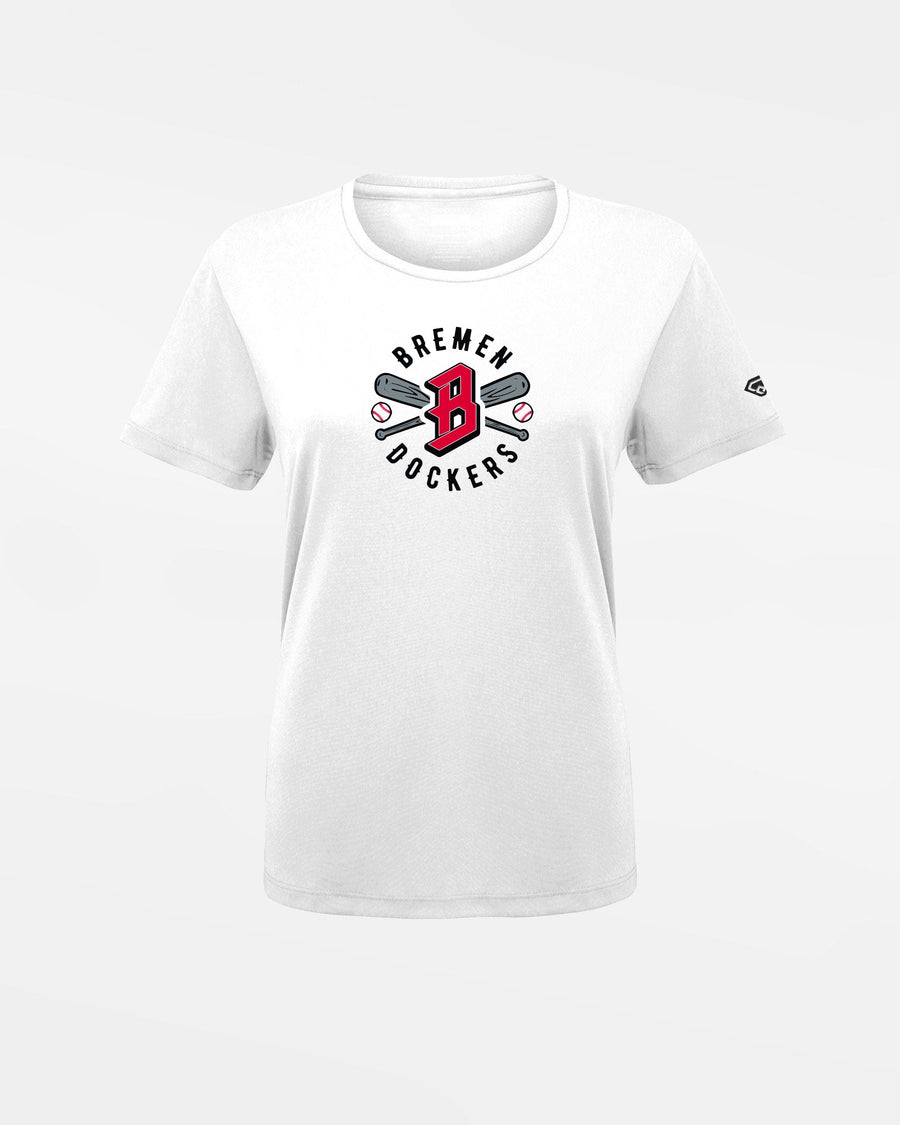 Diamond Pride Ladies Basic Functional T-Shirt "Bremen Dockers", Crest, weiss-DIAMOND PRIDE