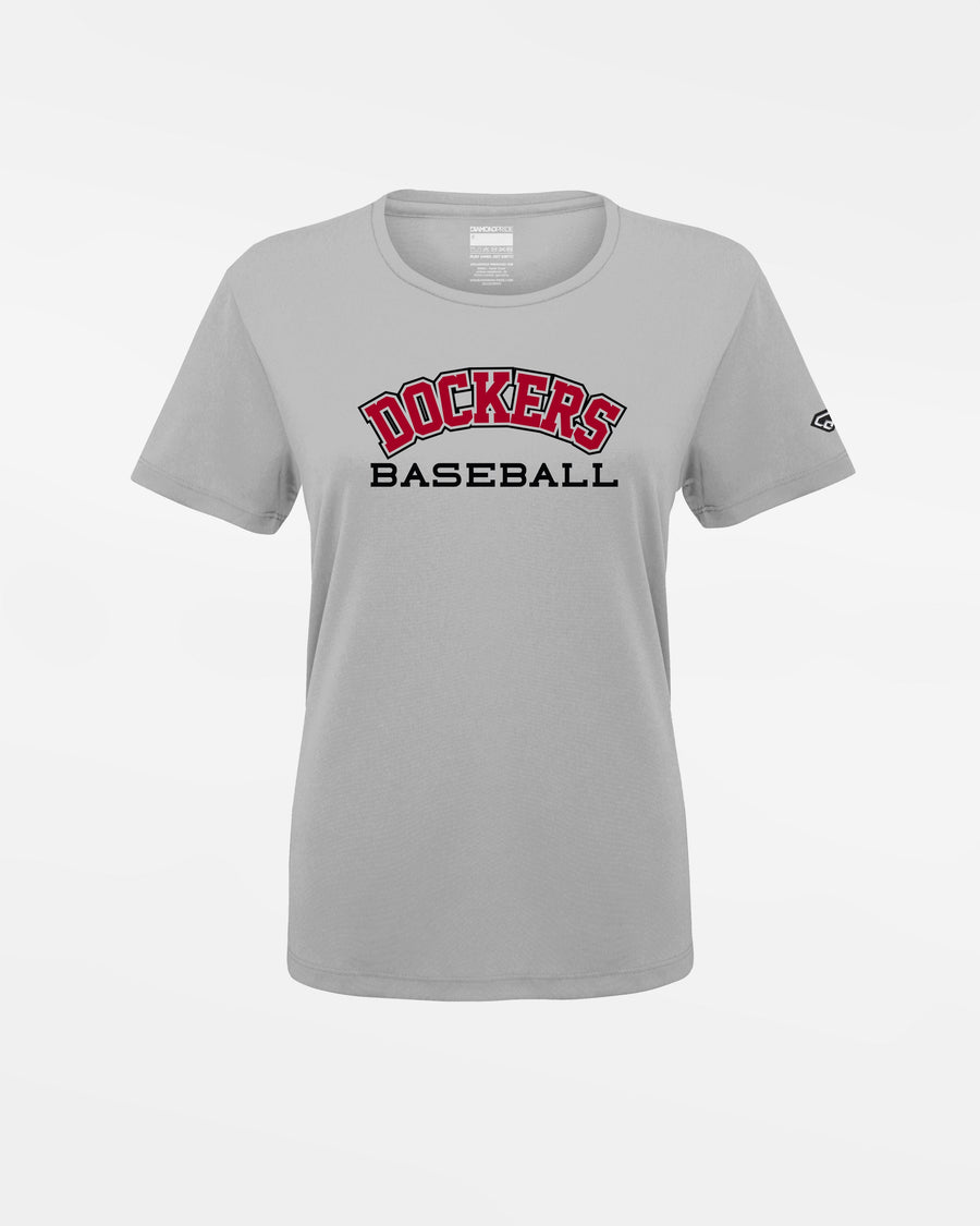 Diamond Pride Ladies Basic Functional T-Shirt "Bremen Dockers", Dockers Baseball, grau-DIAMOND PRIDE