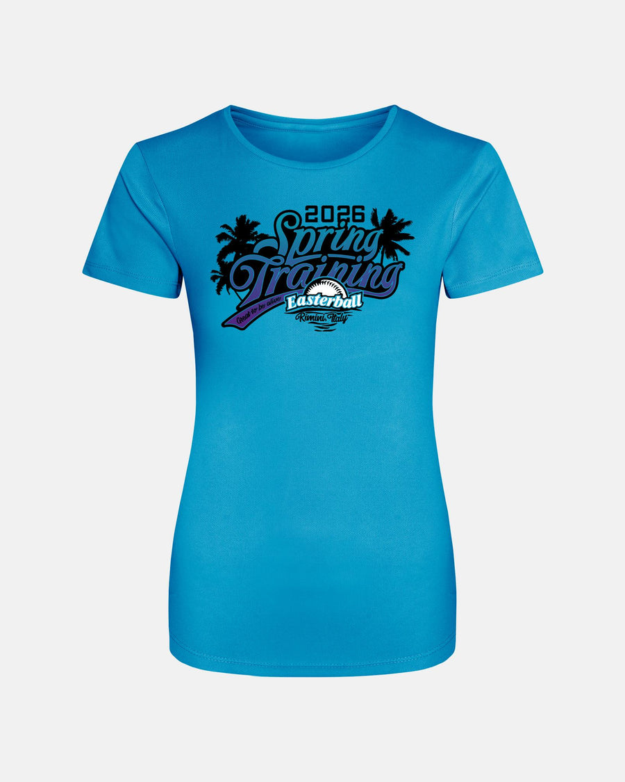 Diamond Pride Ladies Basic Functional T-Shirt "Easterball 2026", saphir blau - SONDERPREIS-DIAMOND PRIDE