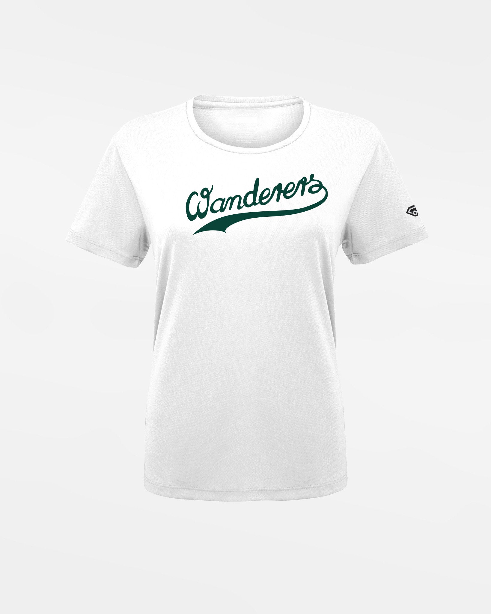 Diamond Pride Ladies Basic Functional T-Shirt "Herrenberg Wanderers", Script, weiss-DIAMOND PRIDE