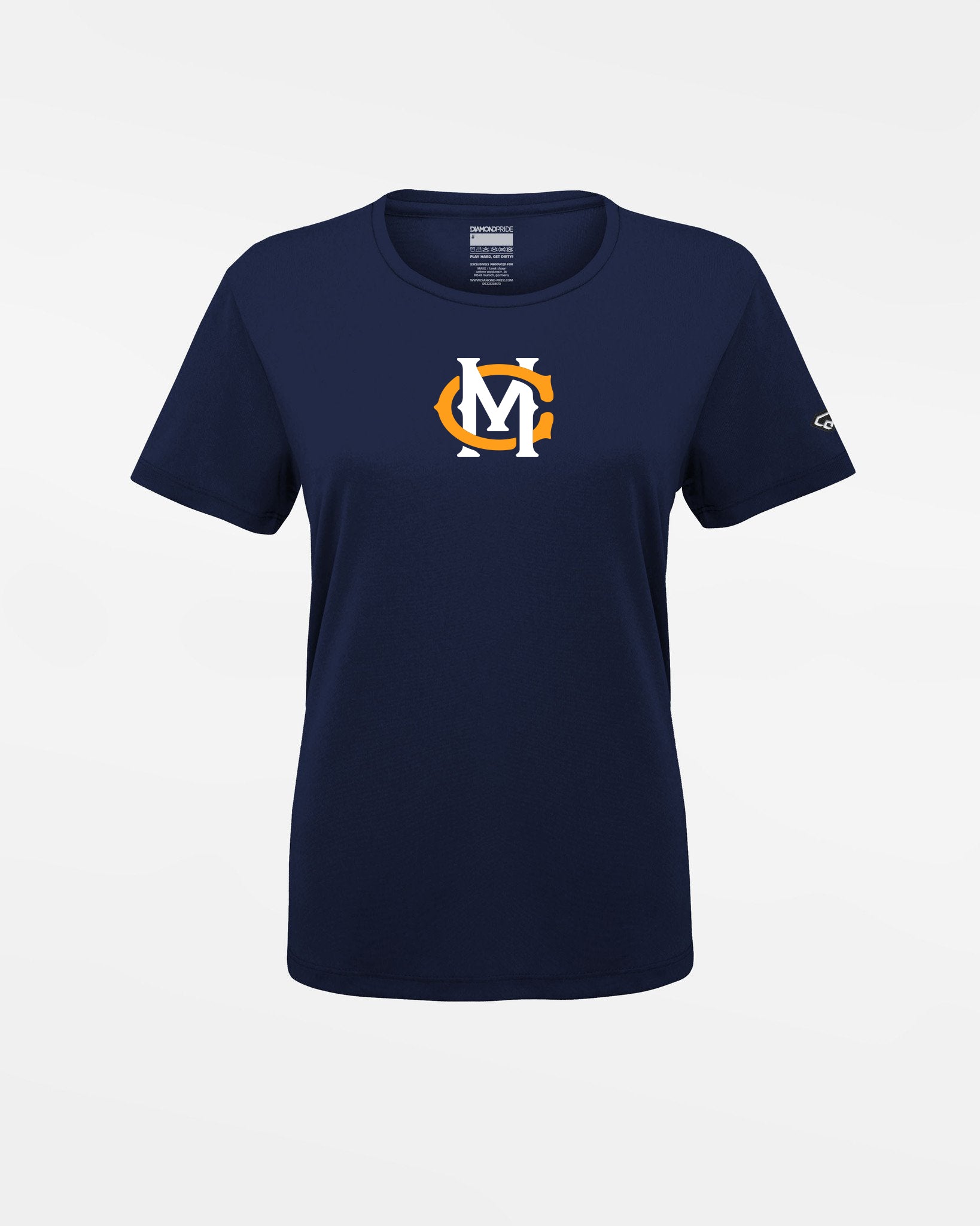 Diamond Pride Ladies Basic Functional T-Shirt "Munich Caribes", MC, navy blau-DIAMOND PRIDE