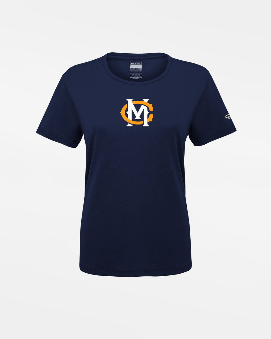 Diamond Pride Ladies Basic Functional T-Shirt "Munich Caribes", MC, navy blau-DIAMOND PRIDE