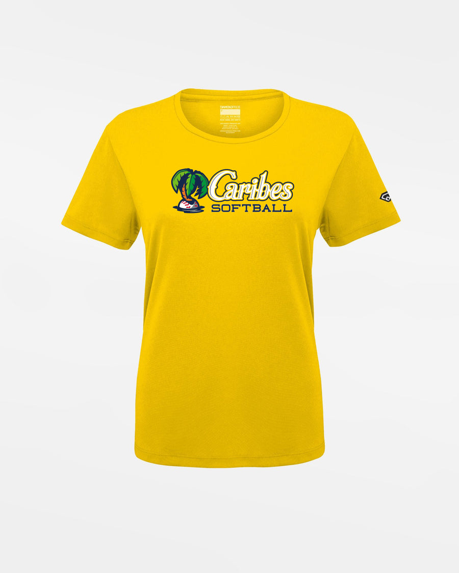 Diamond Pride Ladies Basic Functional T-Shirt "Munich Caribes", Softball, gelb-DIAMOND PRIDE