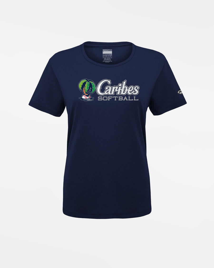 Diamond Pride Ladies Basic Functional T-Shirt "Munich Caribes", Softball, navy blau-DIAMOND PRIDE